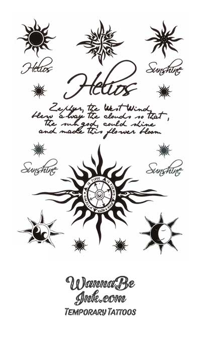 Suns on Proverbs Best Temporary Tattoos
