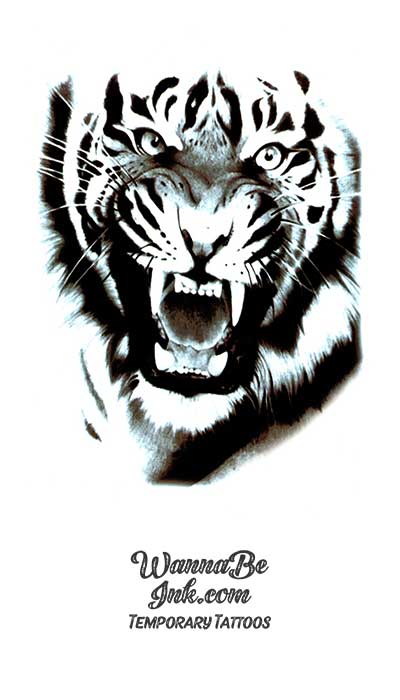 Tiger Temporary Tattoo