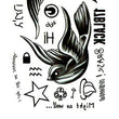 Load image into Gallery viewer, "17Black" Swallows Best Temporary Tattoos
