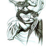 Load image into Gallery viewer, 2 Cupids Playing Best Temporary Tattoos
