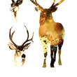 Load image into Gallery viewer, 3 Deer With Antlers Best Temporary Tattoos
