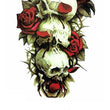 Load image into Gallery viewer, 3 Skulls With Roses Best Temporary Tattoos

