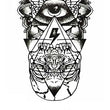 Load image into Gallery viewer, All Seeing Eye in Stacked Pyramids and Butterfly Effect Best Temporary Tattoos
