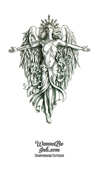 Angel Winged Woman Best Temporary tattoos