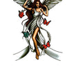Load image into Gallery viewer, Angel With Butterflies Best temporary Tattoos
