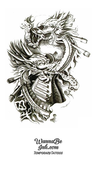 Dragon Tattoo On Man Full Back