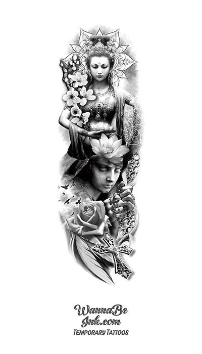 Outstanding Mandala Sleeve Tattoo - InkStyleMag | Feminine tattoo sleeves, Mandala  tattoo sleeve, Sleeve tattoos