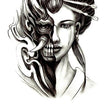 Load image into Gallery viewer, Princess With Red Bows Best Temporary Tattoos
