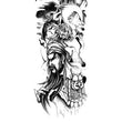 Load image into Gallery viewer, Asian Warriors With Swords and Bats Silhouette Temporary Sleeve Tattoos
