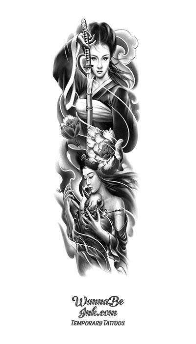 Realistic Girl Warrior Tattoo by Remistattoo on DeviantArt
