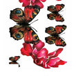 Load image into Gallery viewer, Beautiful Butterflies and Red Flowers Best Temporary Tattoos
