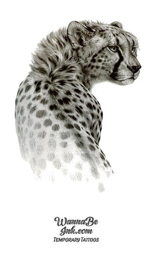 Black and White Cheetah Best Temporary Tattoos
