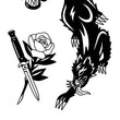 Load image into Gallery viewer, Red Chinese Dragon With Gold Mane Best temporary Tattoos
