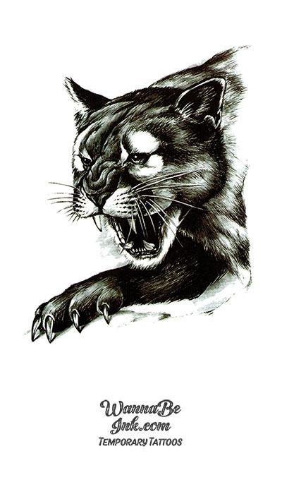Black Puma Best Temporary Tattoos