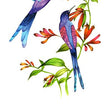 Load image into Gallery viewer, Blue Birds and Flowers Best Temporary Tattoos
