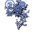 Load image into Gallery viewer, Blue Birds Landing On Rose Blossoms Best Temporary Tattoos
