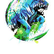 Load image into Gallery viewer, Blue Climbing Tiger Best Temporary Tattoos
