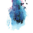 Load image into Gallery viewer, Blue Hen And Birds In Flight Best Temporary Tattoos

