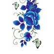 Load image into Gallery viewer, Blue Roses Flower Temporary Tattoos
