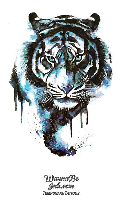 Blue Tiger Best Temporary Tattoos