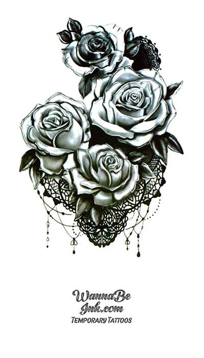 Boquet of Roses Best Temporary Tattoos