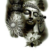 Load image into Gallery viewer, Buddha Temple and Lotus Flower Best Temporary Tattoos
