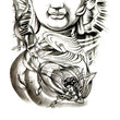 Load image into Gallery viewer, Buddha With Flying Woman Best Temporary Tattoos
