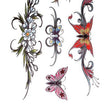 Load image into Gallery viewer, Butterfly and Flower Bunches Best Temporary Tattoos
