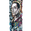 Load image into Gallery viewer, Colorful "50/50" Yakuza with Daggers Temporary Sleeve Tattoos
