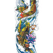 Load image into Gallery viewer, Colorful Asian Goddess with Phoenix Gold Koi Fish and Pink Blue Lotus Temporary Sleeve Tattoos
