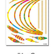 Load image into Gallery viewer, Colorful Feathers and Beaded Necklace Metallic Temporary Tattoos
