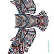 Load image into Gallery viewer, Colorful Owl Spread Wings Temporary Chest Tattoos
