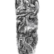 Load image into Gallery viewer, Crying Angel Wolf Feather Foxes Horn Roses Landscape Temporary Sleeve Tattoos

