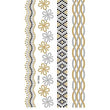 Load image into Gallery viewer, Daisy and Diamond Designs and Weaves Metallic Temporary Tattoos
