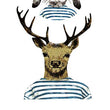 Load image into Gallery viewer, Deer And Rabbit in Russian Sailor Shirts Best Temporary Tattoos
