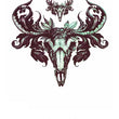 Load image into Gallery viewer, Deer Skull and Antlers by Two Best Temporary Tattoos
