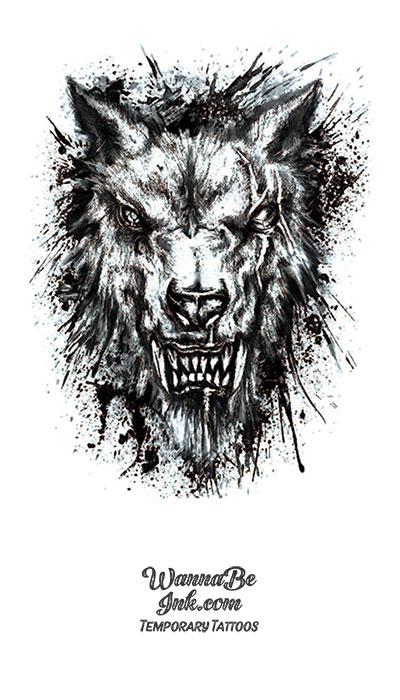 Demonic Wolf Best temporary Tattoos