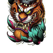 Load image into Gallery viewer, Devil Tiger face and Skull Best Temporary tattoos
