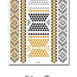 Load image into Gallery viewer, Diamond Patterns in Black Gold and Silver Bands Metallic Temporary Tattoos
