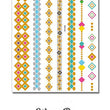 Load image into Gallery viewer, Diamonds and Turquoise Necklace and Bracelet Metallic Temporary Tattoos

