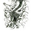 Load image into Gallery viewer, Dragon In Swirling Smoke Best Temporary Tattoos
