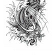 Load image into Gallery viewer, Dragon Koi in Smoke Best Temporary Tattoos

