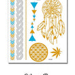 Load image into Gallery viewer, Dream Catcher Moons and Silver Braid Metallic temporary Tattoos
