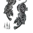 Load image into Gallery viewer, Dual Black Tigers Best Temporary Tattoos
