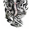 Load image into Gallery viewer, Elephant Buddha with Red Writing on Trunk Best Temporary Tattoos
