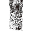 Load image into Gallery viewer, Epic Dragon with Asian Warrior Princess and Spear Temporary Sleeve Tattoos
