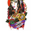 Load image into Gallery viewer, Exotic Woman in Wolf Head Cover and Wild Hair Best Temporary Tattoos
