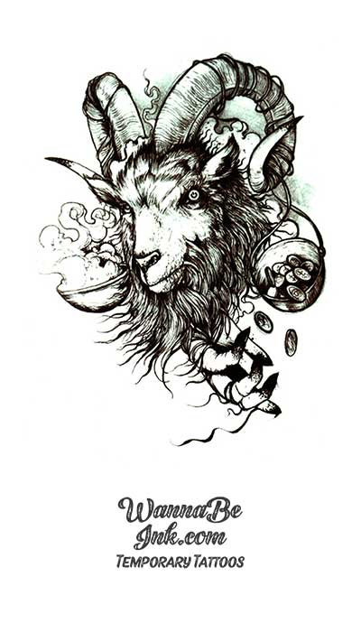 Fairy Tale Goat Best Temporary Tattoos