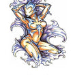 Load image into Gallery viewer, Fantasy Warrior Dragon Woman Best Temporary Tattoos
