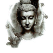 Load image into Gallery viewer, Female Buddha Face and Temple Best Temporary Tattoos
